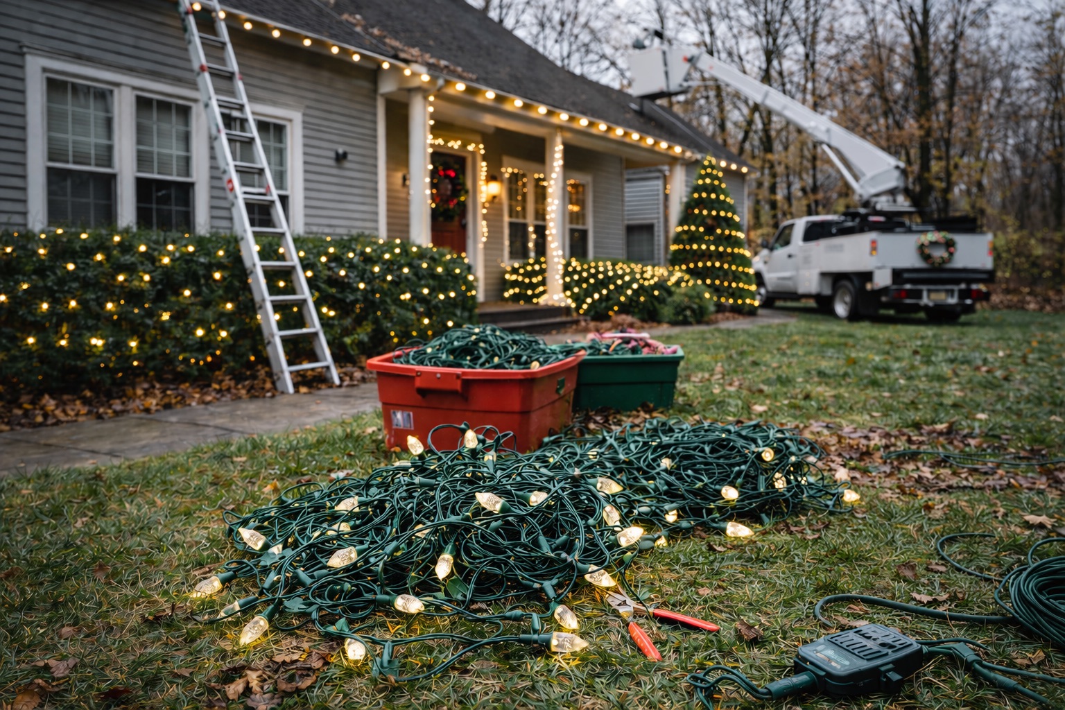 Christmas Light Installation